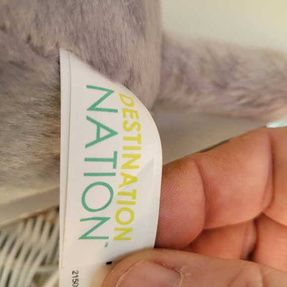 Destination Nation Elephant Plush Stuffed Animal by Aurora 9" Super Soft - Picture 5 of 6